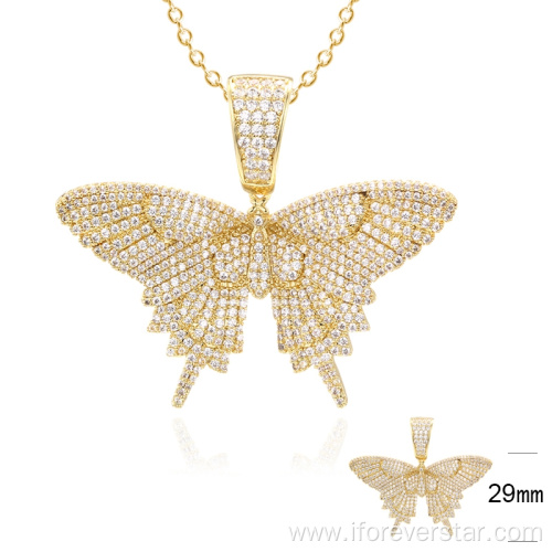 925 Sterling Silver Butterfly pendant necklace